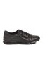 Black Genuine Leather Anatomical Lightweight Flexible Women's Casual Shoes 635 Z - 3