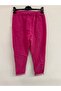 Women's Italian Star D Patterned Sequined Elastic Waist Lace-Up L Stretch Fabric Pants 40 - 46 Size - 4