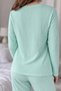Women's Teddy Bear Embroidered Cotton Pajama Set – Long Sleeve Comfortable Fit Home Wear - 4