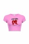 Women's Cotton Lu Stretch Fabric Just Chillin Printed Casual Cropped - 4