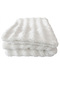 Bubble Plush Single Bedspread Set with Case Bag Gifts 170X220Cm + Pillowcase White - 3