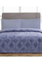 Trendy Embos Double Blanket (220X240)-Art Deco Sky Blue - 3