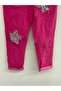 Women's Italian Star D Patterned Sequined Elastic Waist Lace-Up L Stretch Fabric Pants 40 - 46 Size - 3