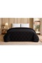 Trendy Embos Double Blanket (220X240)-Art Deco Jet Black - 2