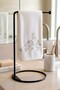 Black Color Metal Vertical Towel Rack - 4