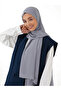 حجاب رمادي سادة