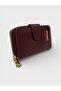 Women's Stylish Bag with Faux Leather Zipper and Snap Compartments Wallet S-2003 - 2