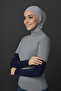 Women's Hijab Stretch Fabric Stretchy Plain Combed Cotton Sleeves - 3