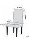 Quality Lycra Piece Fabric Checkered Pattern Chair Cover, Elastic, Stretchy Piece Chair Cover 1 Piece - 5