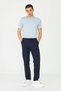 Navy Blue Men's Sports Pants with Tie Detail Jogger Pants - 7