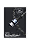 كابل شحن USB إلى USB صغير مضفر X213 بطول 1 متر و2.4 أمبير - 4