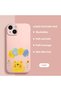 iPhone 14 Compatible Balloon Bear Patterned , High Quality Silicone Phone Case