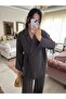 Crochet Detailed Tie-Detail Kimono Pants Set - 3