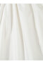 Girls White Ruffled Sleeve Embroidered Dress - 8