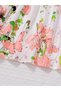 Girls Floral Print Ruffled Sleeve Midi Dress - 6
