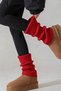 Original Premium Tozluk %100 Acrylic Knitwear Knitted Leg Warmer Foot Warmer Red - 2