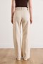 Women's Stone Belt Pack Washable Wide Leg Gabardine Pants Pnt-19000396 - 6