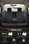 Opel Corsa Swing Compatible Black Embossed Fabric Full Orthopedic Car Seat Cover (Full Set Front and Rear) - 2