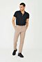 Beige Men's Comfortable Fit Sports Jogger Pants Pants - 2