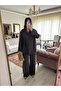 Crochet Detailed Tie-Detail Kimono Pants Set - 7