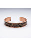 Copper Bracelet Sandblasting Model Black Pure Copper Healing Adjustable Women's Bracelet - 4