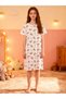 Girls Bear Print Short Sleeve Nightdress - 5