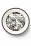 Vintage Patterned, Parliament Blue - White Cake Plate Set of 6 20 cm – Dessert, Cake, and Presentation Plate - 2