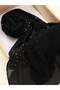 حجاب أسود مزخرف - 2