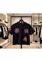 Girl's basic t-shirt with lace embroidery - 4