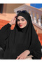 حجاب أسود سادة