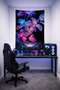 Aesthetic Floral Leaf Wall Covering– Quality Fabric, Gamer Room Decor Tapestry Wall Rug Pc - 2
