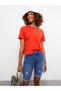 Standard Fit Straight Pocket Detailed Women's Rodeo Jean Shorts - 3
