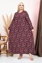 Women's Plus Size Long Sleeve Woven Cotton Pack Maternity Dress - 7