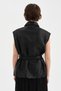 Women's Skirt End Set of Laser Cut Belt Detail Design Vest - 3