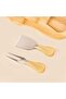 Gon 3-Piece Cheese Serving Set - Light Brown - 3