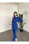 طقم ملابس منزلية مريح من قماش الإنترلوك المضلع - 2
