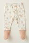 70% Bamboo %30 Organic Cotton Pcs Baby Boy Single Bottom Pants with Socks and Booties Patterned Baby Pants - 6