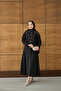 Women's Twist Embroidered Embroidered Set Black - 4