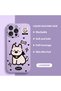 iPhone 16 Pro Max Compatible Cute Dog Patterned High Quality Silicone Phone Case