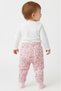 100% Organic Cotton Baby Girl Pants with Socks and Booties, Single Bottom Patterned Baby Pants - 5