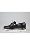 21140 152-21140 Leather Loafers Shoes Black Casual Shoes - 2