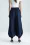 Bonita High Waist t Buckled C Pocketed Shalwar Indigo Pants - 7