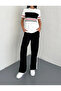 Women's Modal Fabric Crew Neck Stripe Detailed Soft Textured Garnished Tracksuit Set - 2