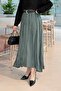Kraşlı Hijab Skirt Dark Green - 2