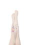 Pretty Kids Little Princess Printed Patterned Mus Pantyhose White