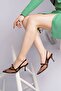 Lover Mesh Bow Detail Pointed Toe Open Back Women's Heeled Shoes - 7