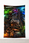 Gamer Console Player Wall Covering – Quality Fabric, Gamer Room Decor Tapestry Wall Rug Pieces - 3