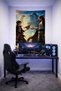 Luffy Shanks One Piece Wall Cloth– Quality Fabric, Gamer Room Decor Tapestry Wall Rug Si - 2