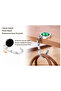 Crystal Stone Detailed Folding Bag Hanger Table Edge Hanger Hanging Apparatus Cta-106 - Green -1 Piece