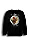Edirne - 22 - Selimiye - Tava Ciğer - Şehir Printed Unisex 100% Cotton Black Crew Neck Sweatshirt